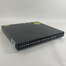 Cisco WS-C3650-48PS-S V05 Tested & Reset 2X PSU picture