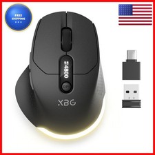 XBG B18Pro Tri-Mode Wireless Bluetooth Mouse LED Display for Laptop picture