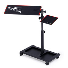 Adjustable Racing Standing Keyboard and Mouse Tray Rolling with Wheels for Gamin picture