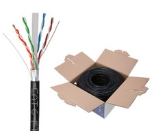 500FT - CAT6 FTP Outdoor Ethernet Cable 23AWG UV Rated Direct Burial Solid Wire picture