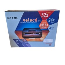 TDK Velocd 48164 UE hi speed USB 2.0 external cd burner (Open box) New picture