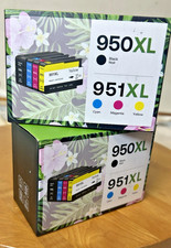 950XL 951XL Ink Cartridges 2 Black Cyan Magenta Yellow High-Yield picture