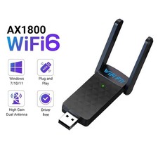 1800Mbps WiFi 6 AX1800 Dual-Band USB 3.0 Wireless Adapter for PC Desktop picture