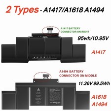 ✅LOT A1417/A1618 Battery For Macbook Pro 15'' A1398 2012 2013 2014 2015-2 TYPES picture