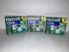 25 Maxell CD-R 80min 700mb 40x (2) 10 Packs + (1) 5 Pack 24x —25 CD-R’s Total— picture