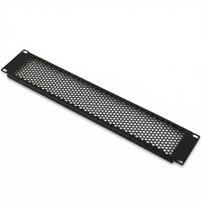 1U/2U Vented Blank Rack Panel - Steel Powder Coated Rack Case Panel 19
