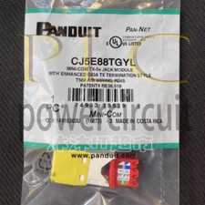 50PCS/BOX Share Panduit CAT5e Network Module CJ5E88TGYL  picture