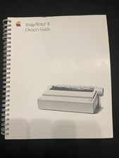 Apple ImageWriter II Owner’s Guide Manual – Original Vintage – Complete VG picture