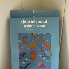 Kids Universal Tablet Case 7-11in Dinosaur Print Stand Cover Magnetic Closure picture