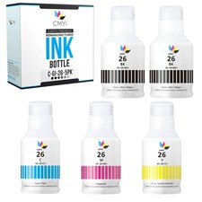 CMYi 5PK Compatible Ink Canon 26 Refill Bottle for MAXIFY GX4020 GX5020 GX5520X  picture