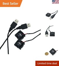2pcs USB 5V DC Fan 2510 Small 2 pin Cooling Cooler Computer 25mm X 10mm 25x25x10 picture