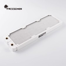 Freezemod 360mm Computer Water-Cooled Copper Radiator Row 14 Flat Tubes White picture