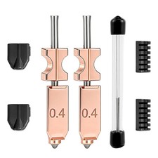 New 2PCS Nozzle Kit for Flashforge AD5X, 0.4Mm Hardened Steel Quick-Detachable H picture