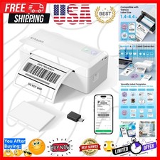 KNAON Shipping Thermal Label Printer, 4x6 Portable Label Printer, Bluetooth... picture