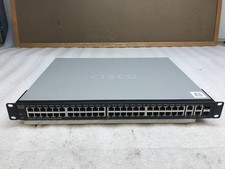 Cisco SF300-48P 48-Port 10/100 PoE Managed Network Switch w Rack Ears picture