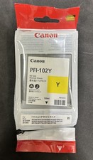 Canon PFI-102Y Yellow Ink Tank 130mL Cartridge 0898B001 NEW SEALED 07/2024 picture