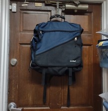 LL BEAN Navy Blue & Black The Big Easy Pack Laptop Messenger Backpack picture