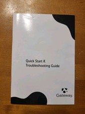 Gateway Quick Start & Troubleshooting Guide Book from Computer Model NV5927u picture