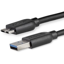 StarTech.com 2m 6ft Slim USB 3.0 A to Micro B Cable M/M - Mobile Charge Sync USB picture