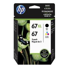 67XL High-Yield Black And Tri-Color Ink Cartridges Pack Of 2 3YP30AN picture