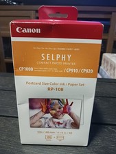 Canon RP-108 Color Ink/Paper Set, Compatible with Selphy CP910/CP820/CP1200 picture