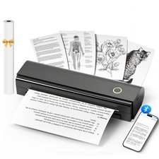 Portable Printers Wireless for Travel, N80 Wireless Thermal Printer Bluetooth... picture