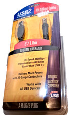 Belkin Pro-Series 6ft USB Hi-Speed Cable A-B Gold Plated Copper Contacts PC Mac picture