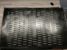 StarTech 1U 4-Post Rack Shelf, Vented, 28-34.4in, Rusted, Black picture