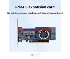 PEX88048 PCIe 4.0 x16 To 4*SFF-8654 SlimSAS Adapter IT Mode ZFS TrueNAS picture