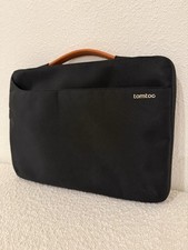 tomtoc Laptop Sleeve Case 13 14 Inch Black Carry Handle Padded Bag picture