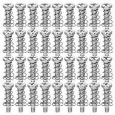 100Pcs Carbon Steel Backplate Spring Screws Durable for Pc Cooling Fan Mounting picture