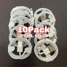 1/10X Bulk Lot For Apple iPhone 14 13 11 8 7 Fast Charger Cable 3/6FT Data Cord picture