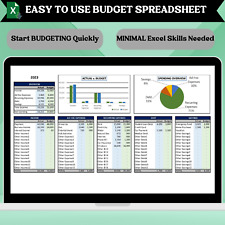 Excel Monthly Budget Spreadsheet | Personal Finance Template | Budget Tracker picture