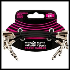 Black Flat Ribbon Patch Cable 3-Inch for Guitar Effects Pedals - Durable and ... picture