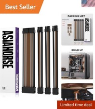 Upgraded 16AWG Extension Sleeved Custom Mod GPU PC Power Supply Soft Braided ... picture
