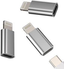 USB C Female to Lightning Male Adapter 3 Pack, Apple MFi Certified, Compatible picture
