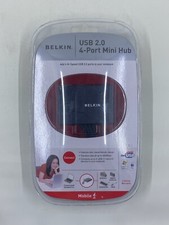 BELKIN USB 2.0 / 4-PORT Mini Hub P47182 Multi Use Mobile Travel Mini Hub NEW picture