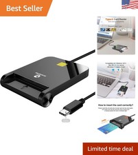 USB Type C CAC Card Reader - Compatible with PIV/CAC for Secure Use picture
