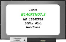 B140XTN07.3 Laptop LED LCD Screen Glossy HD 1366x768 Display 14inch 30Pins 60Hz picture