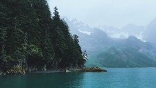 Landscape lake nature Custom Gaming Mat Desk picture