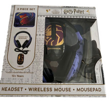Warner Bros Harry Potter Headset Tech Bundle Headset w/Mic Wireless Mouse + Pad picture