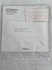 Rare 1990s SEALED Vtg INTERGRAPH Mystery Floppy Disk Unknown Software Mailer picture