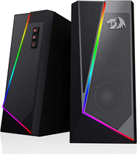 GS520 RGB Desktop Speakers, 2.0 Channelwith 6 Colorful LED Modes, USB Powered W/ picture