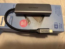 PHILIPS USB-C-USB Hub 4 USB 480 Mbps Data Transfer Multiport Adapter SWL3573S/37 picture