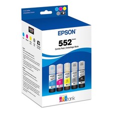 Epson 552 EcoTank Ink Five Color Combo Pack Genuine T552920 ET-8500 ET-8550 NEW picture