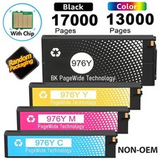 976Y Ink Cartridge 4PK Replacement for HP 976Y L0R08A L0R06A L0R05A picture