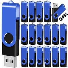 512MB 50-Pack USB Flash Drives Bulk EASTBULL USB 2.0 Thumb Drive,Blue 512MB picture