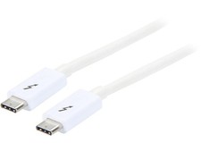 StarTech.com TBLT3MM2MW Thunderbolt 3 Cable - 6 ft / 2m - White - 4K 60Hz - USB picture