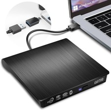 External DVD Drive, Portable USB 3.0 CD +/-RW Drive DVD Player for ROM Rewriter picture
