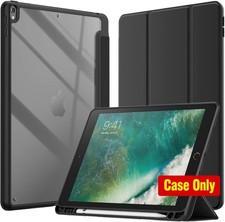 Slim Stand Case for 10.5-Inch iPad Pro & Air 3, Clear Transparent Back, Pencil H picture